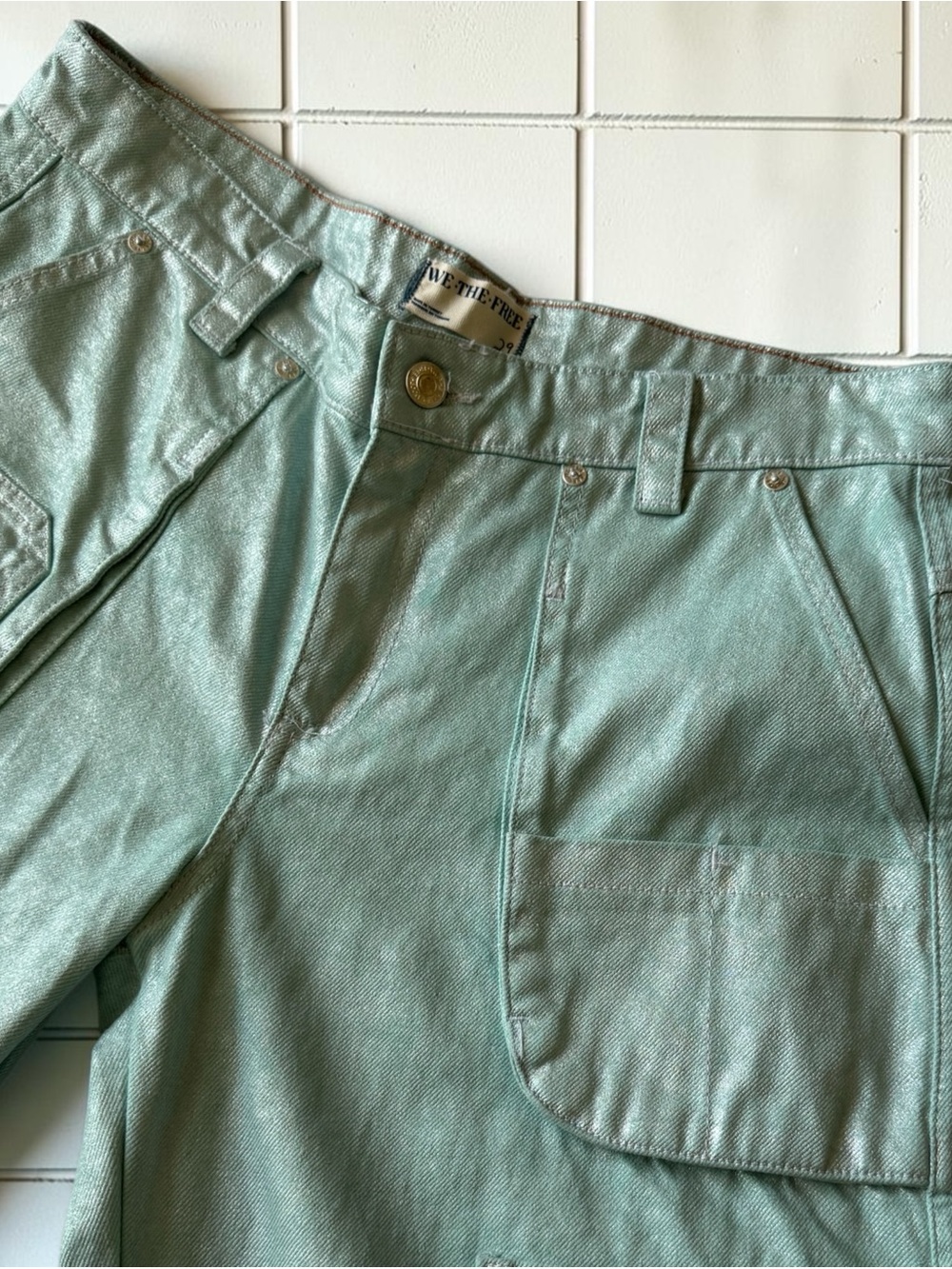 Free People Metallic Cargo Barrel
Jeans - Picture 8 of 9